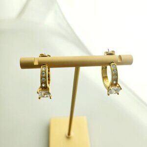 Nataliya v collister faux diamond ring post earrings